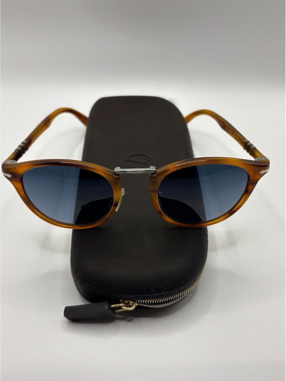 Persol PO3108S Blue Lens Typewriter Edition Sunglasses and Case